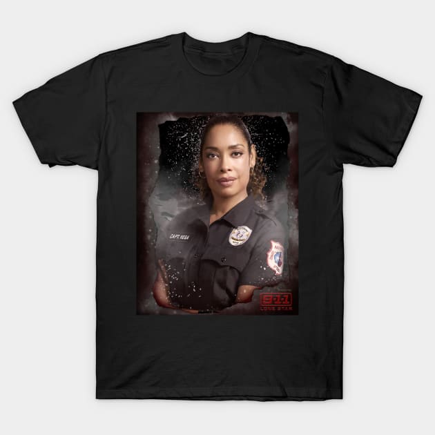 9-1-1: Lone Star - Captain Tommy Vega - Burned T-Shirt by vickytoriaq